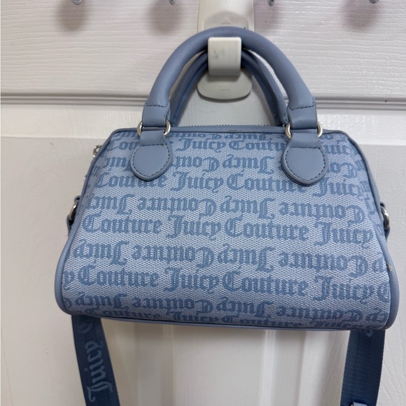 NWT Juicy Couture State of My Heart Satchel in Dusty Blue - Picture 3 of 9